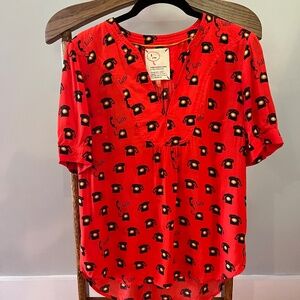 Anthropologie Conversations Telephone Blouse
